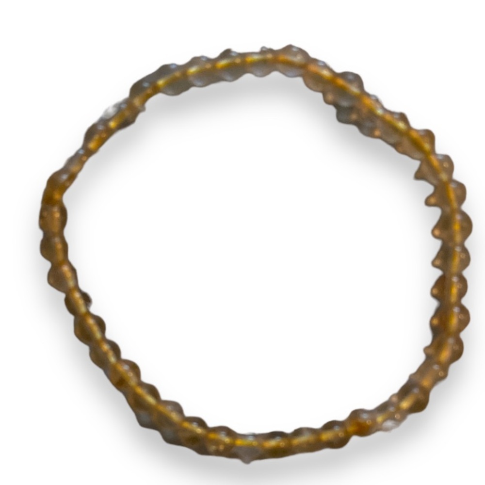 CITRINE Handmade Precious Gemstone Beaded Stretch Bracelet
